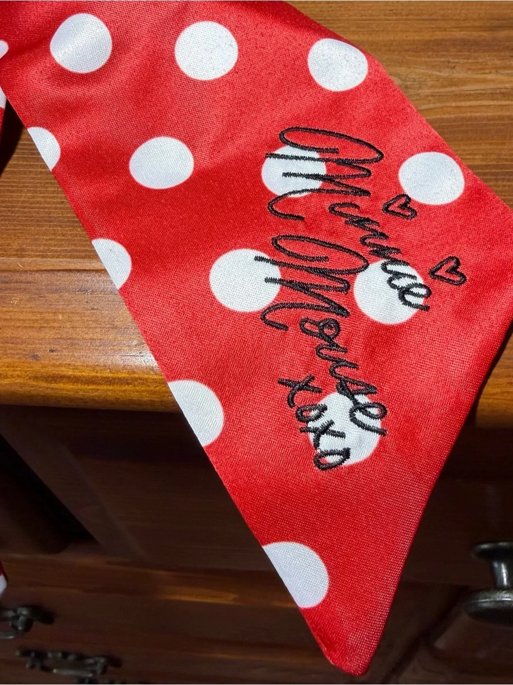 Disneyland Minnie Mouse Straw Sun Hat with Red Polka Dot Bow Disney